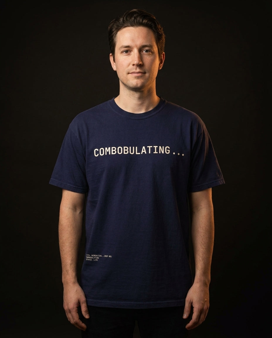 Drop 001 COMBOBULATING worn studio